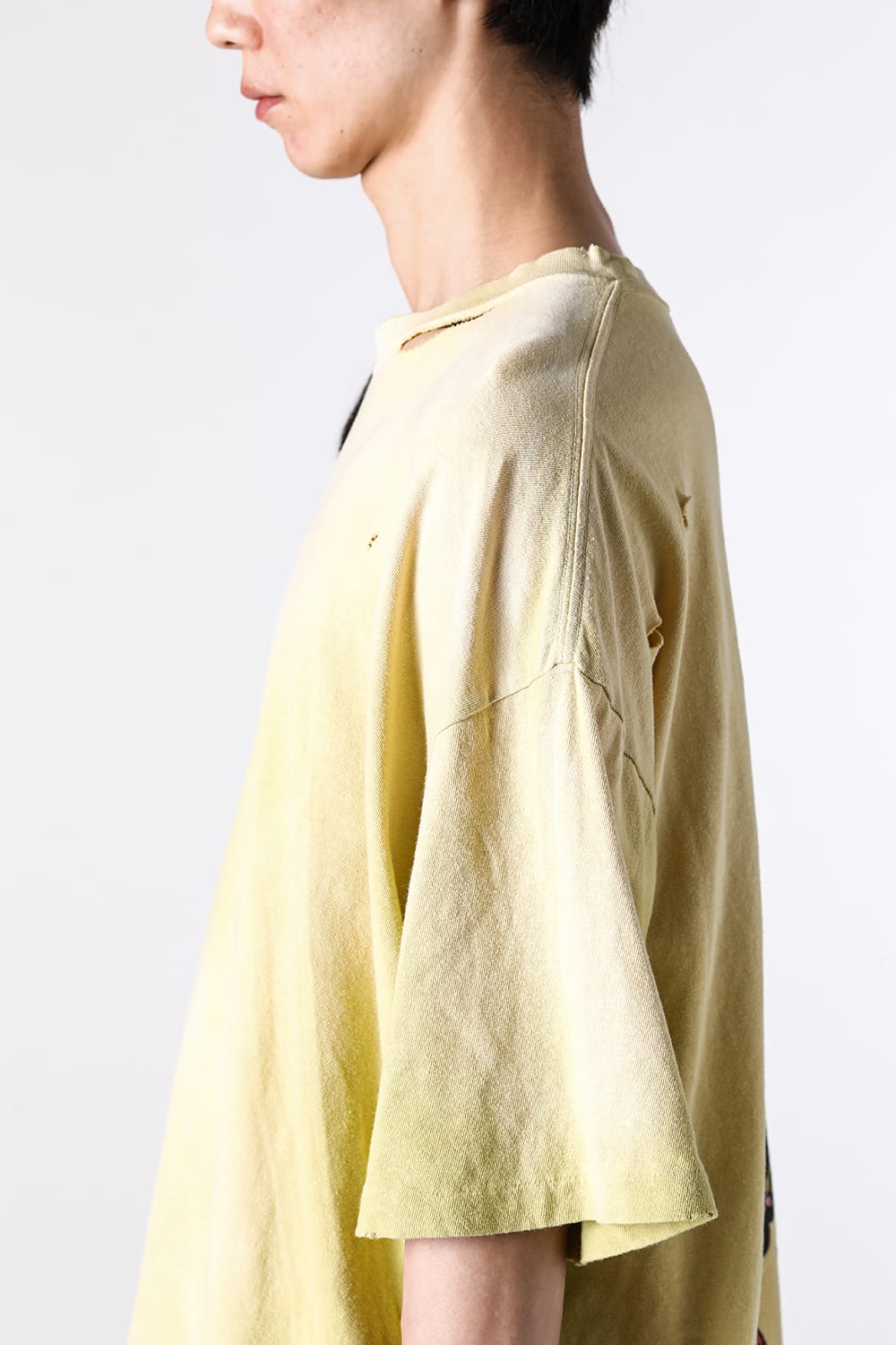 カミヤ KAMIYA “KMY-SNAKE” Distressed Tee （YELLOW） YELLOW