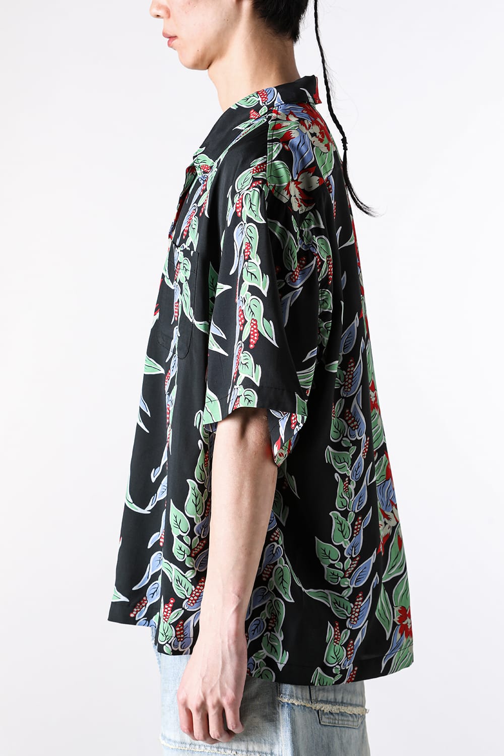カミヤ KAMIYA Aloha H/S Shirt （BLACK） BLACK