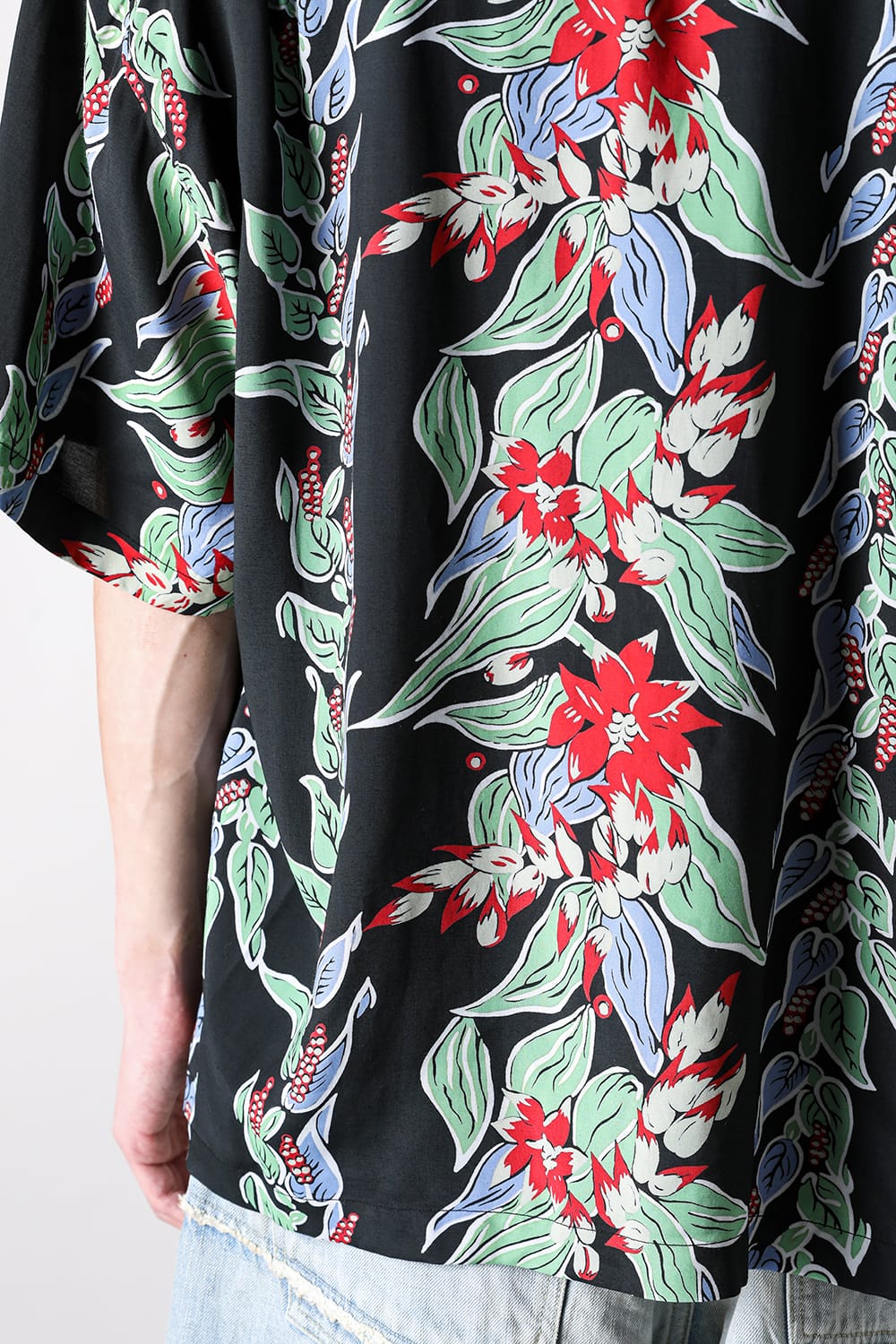 カミヤ KAMIYA Aloha H/S Shirt （BLACK） BLACK