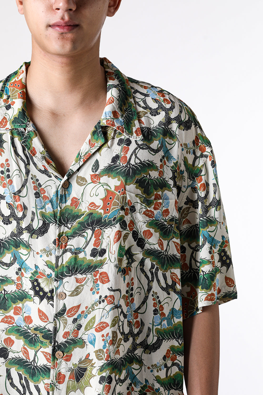 カミヤ KAMIYA “AGEHA” H/S Shirt （WHITE） WHITE