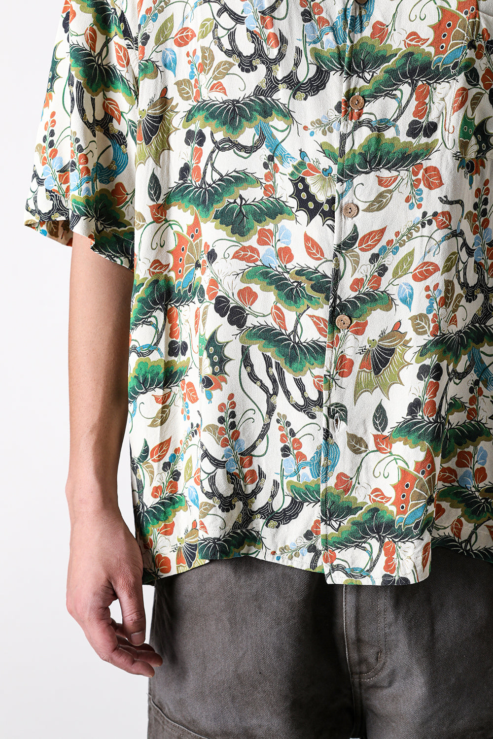 カミヤ KAMIYA “AGEHA” H/S Shirt （WHITE） WHITE