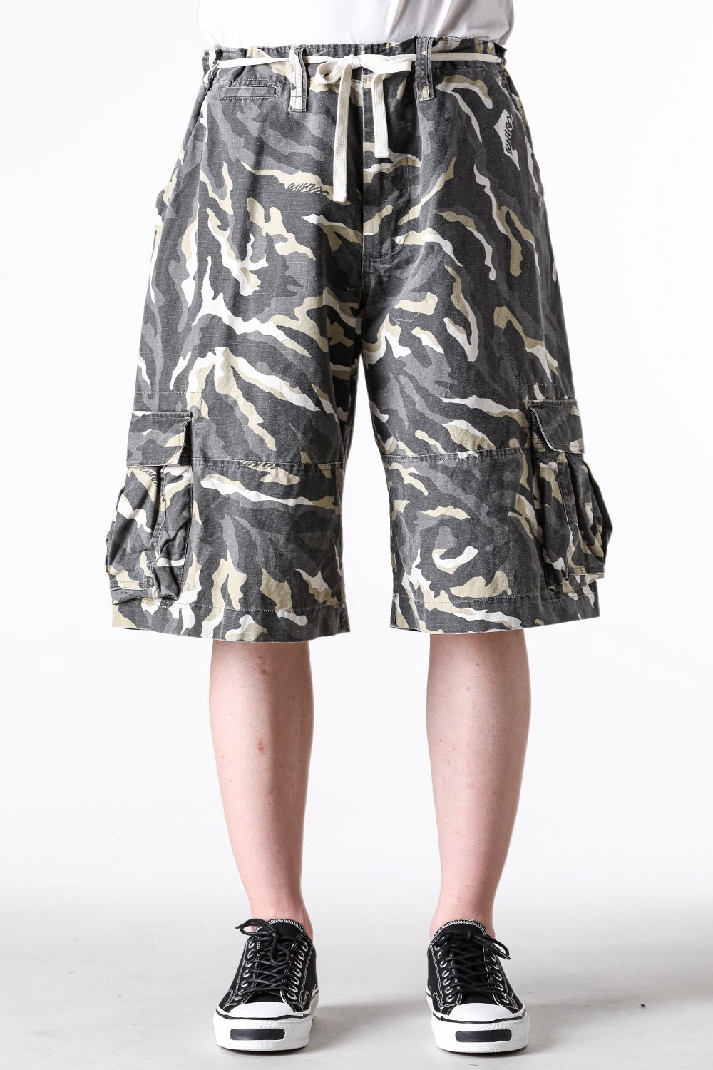 カミヤ KAMIYA Camouflage Wash Cargo Bermuda Pants （BEIGE） BEIGE