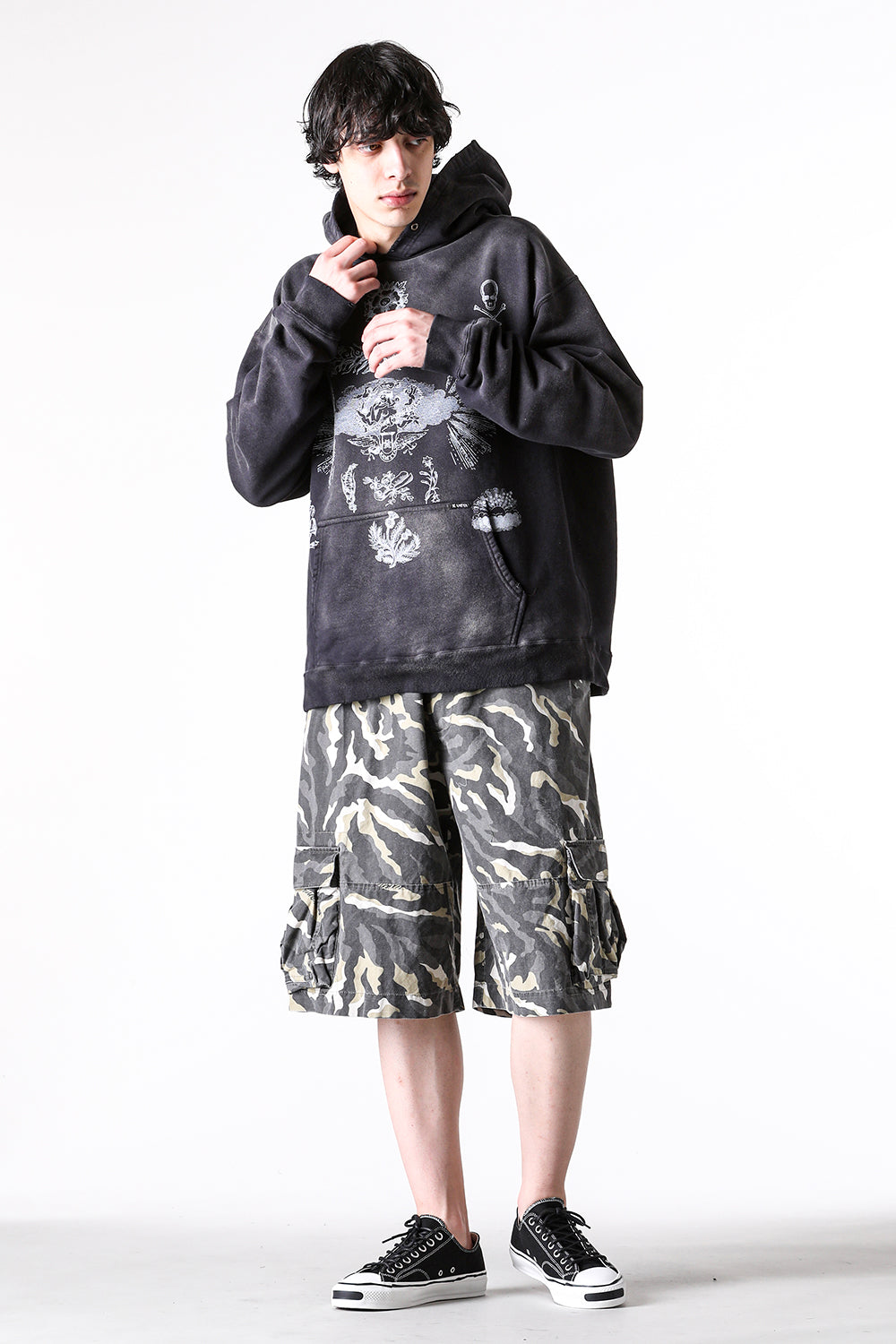 カミヤ KAMIYA Camouflage Wash Cargo Bermuda Pants （BEIGE） BEIGE