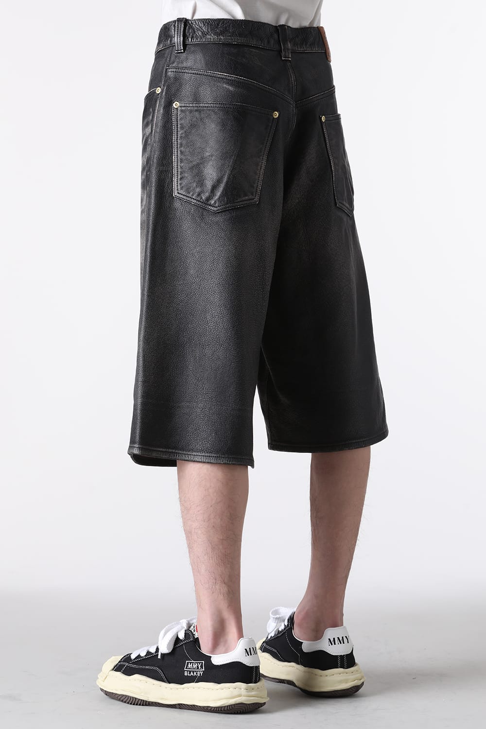 カミヤ KAMIYA Leather Bermuda Pants （BLACK） BLACK
