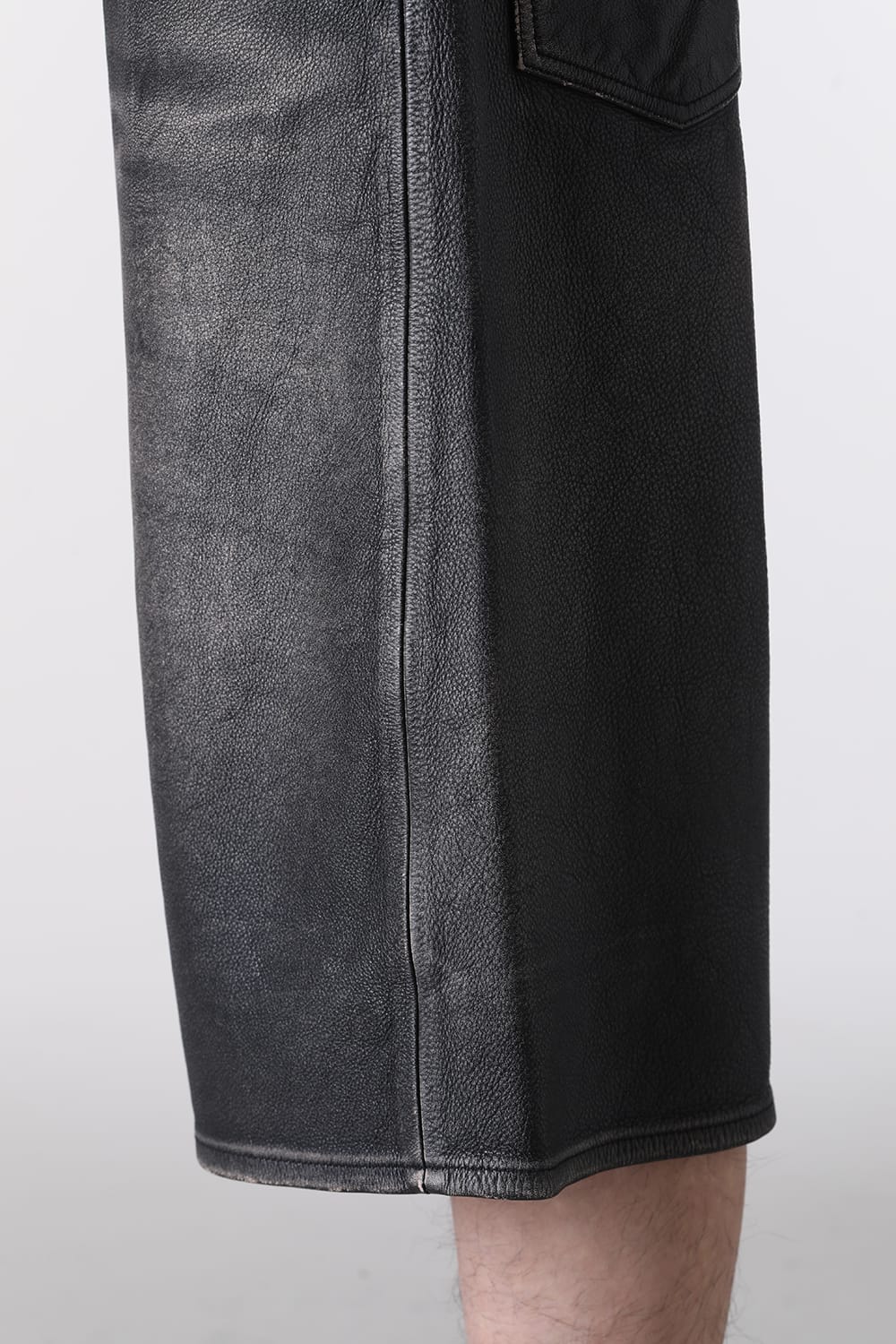 カミヤ KAMIYA Leather Bermuda Pants （BLACK） BLACK