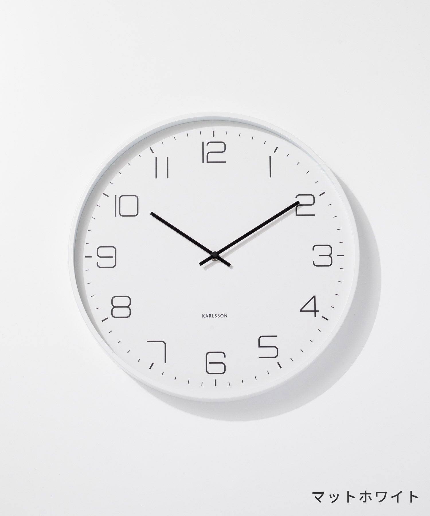 カールソン KARLSSON Wall clock Lofty KA5751BK KA5751WH ロフティ 直径40cm 掛け時計 【返品不可商品】 （マットブラック） マットブラック