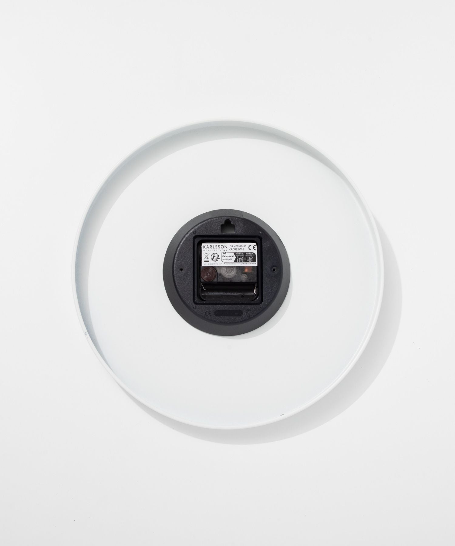 カールソン KARLSSON Wall clock Charm KA5821BK KA5821GY KA5821WH チャーム 直径30cm 掛け時計 【返品不可商品】 （スチールブラック） スチールブラック