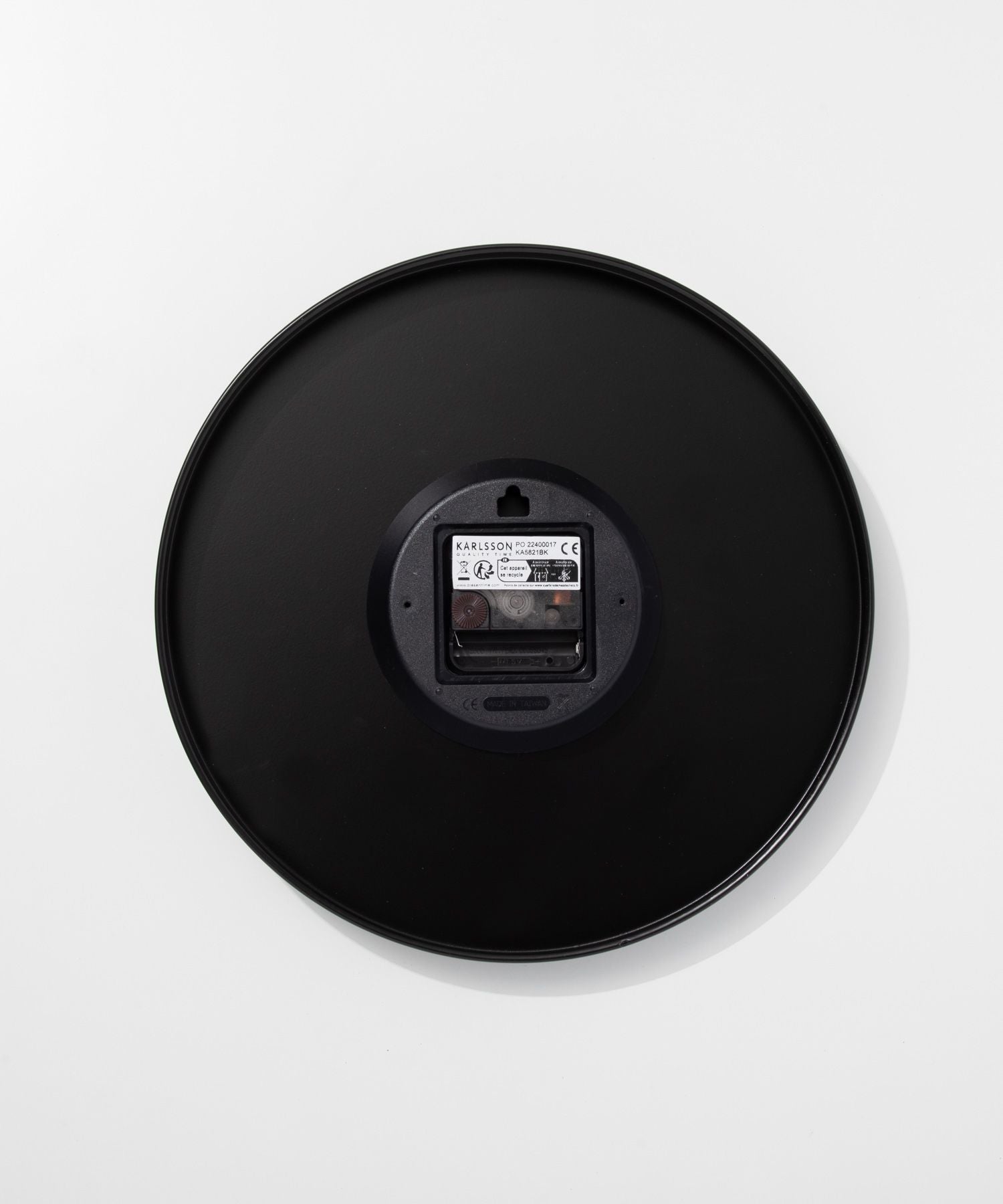 カールソン KARLSSON Wall clock Charm KA5821BK KA5821GY KA5821WH チャーム 直径30cm 掛け時計 【返品不可商品】 （スチールブラック） スチールブラック