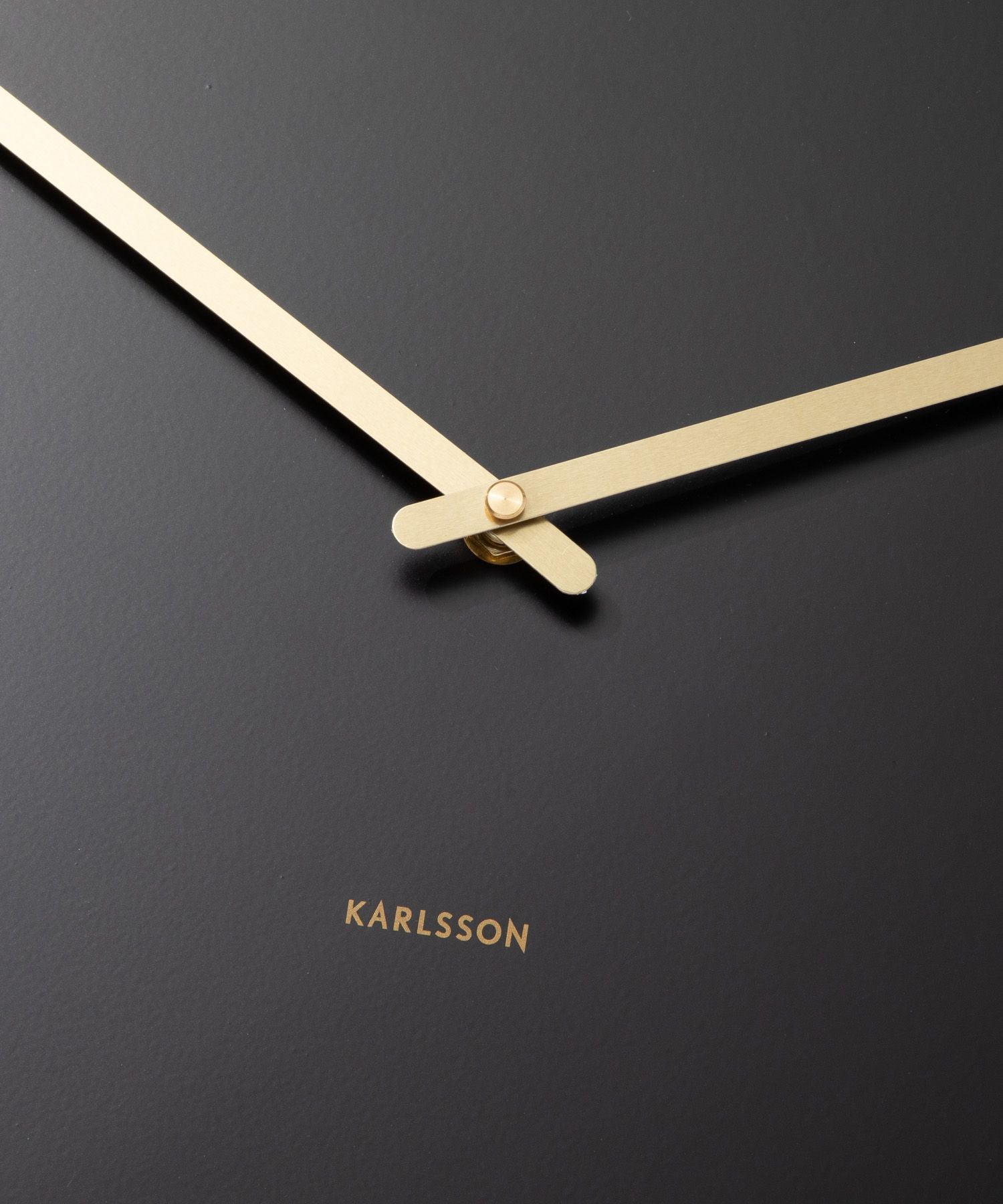 カールソン KARLSSON Wall clock Charm black steel with gold battons KA5716BK KA5716WH チャーム 【返品不可商品】 （ブラック） ブラック