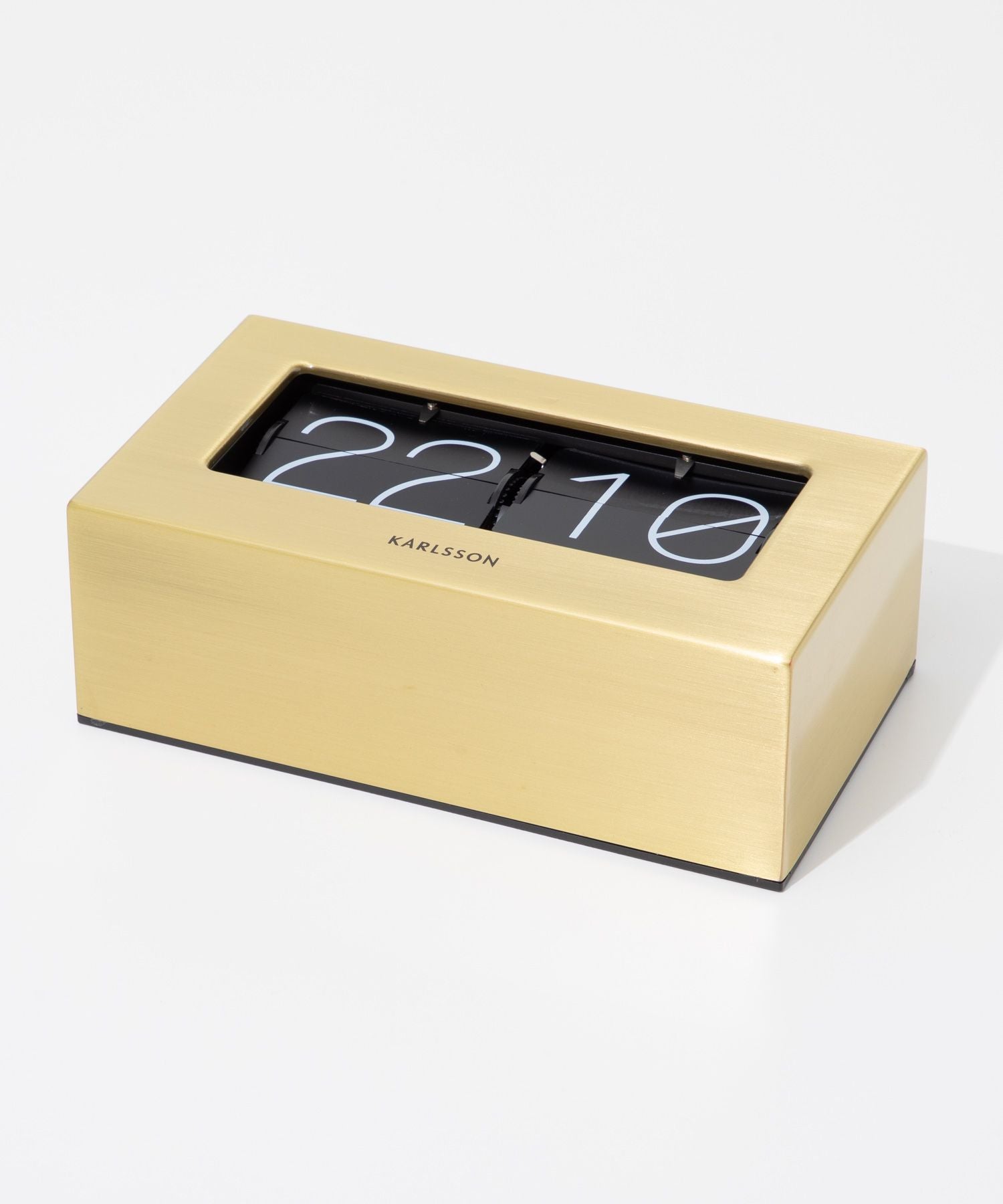 カールソン KARLSSON Table clock Boxed Flip KA5620GD KA5620GY ボックスフリップ 置き時計 【返品不可商品】 （マットブラック） マットブラック