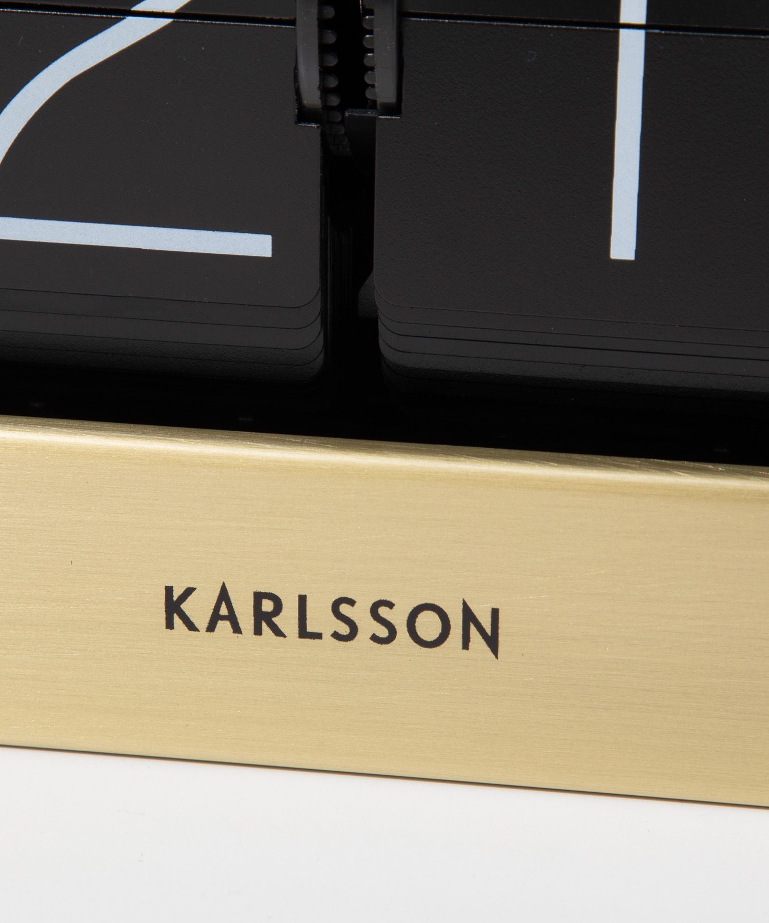 カールソン KARLSSON Table clock Boxed Flip KA5620GD KA5620GY ボックスフリップ 置き時計 【返品不可商品】 （マットブラック） マットブラック