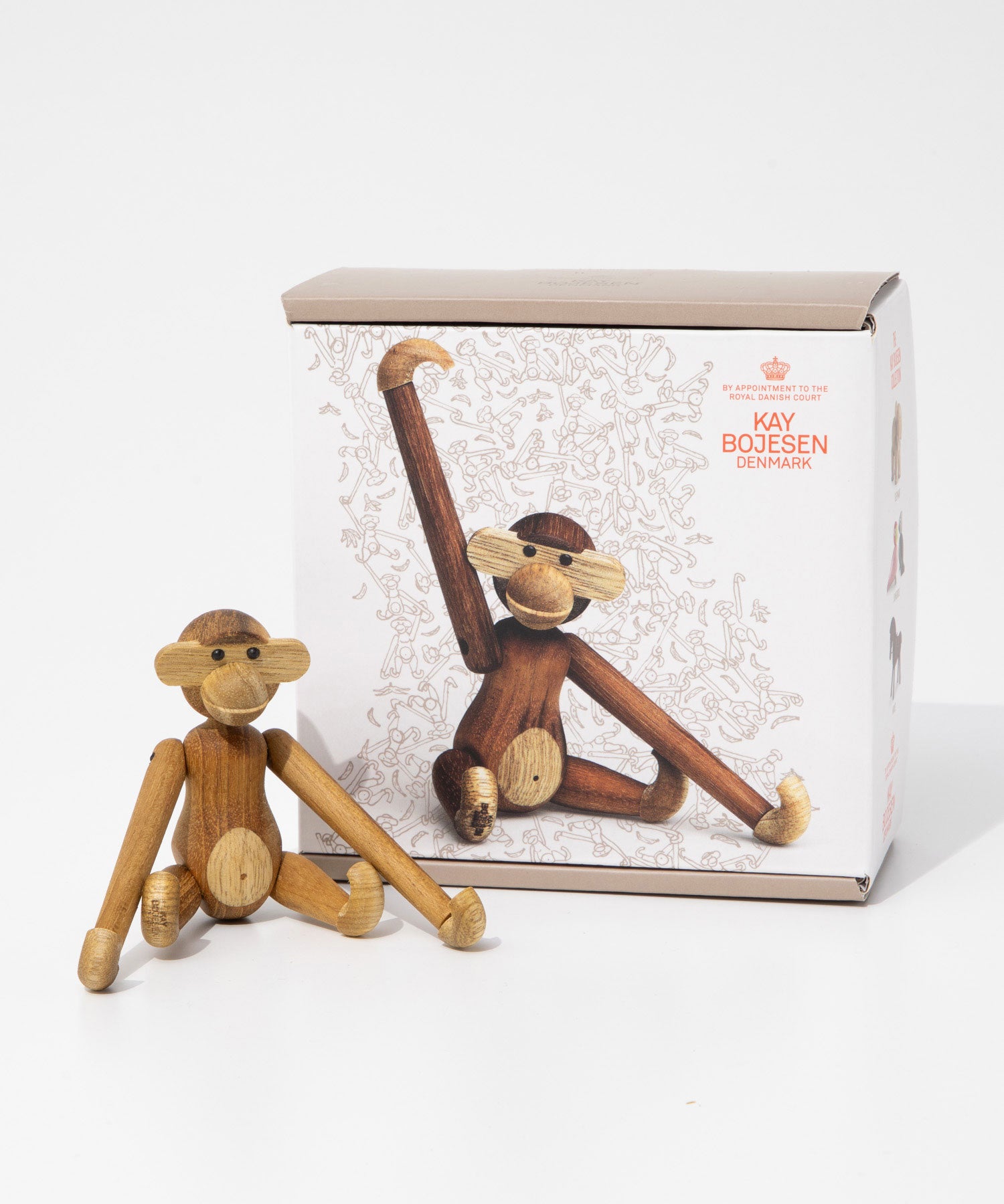 カイ・ボイスン デンマーク KAY BOJESEN DENMARK カイ・ボイスン Kay Bojesen MONKEY MINI モンキー ミニ 置物 ユニセックス インテリア 北欧 猿 木製玩具 （チーク×リンバ） チーク×リンバ