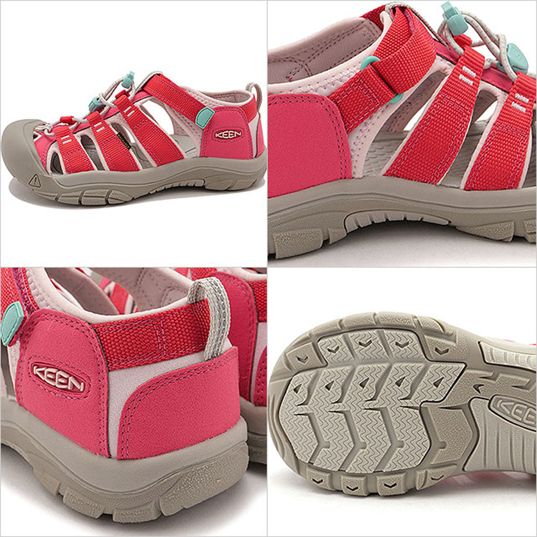 キーン KEEN YOUTH NEWPORT H2 RASPBERRY/PINK-A-BOO ピンク系 [1030791] （ピンク系） ピンク系
