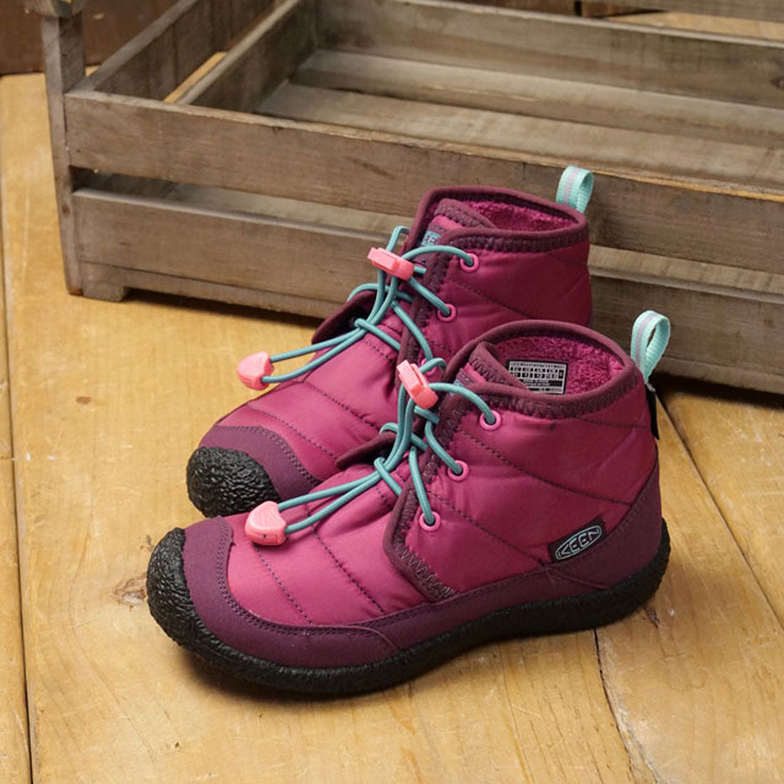 キーン KEEN CHILDREN HOWSER II CHUKKA WP BEAUJOLAIS/POOL-BLUE [1031039] （BEAUJOLAIS/POOL-BLUE） BEAUJOLAIS/POOL-BLUE