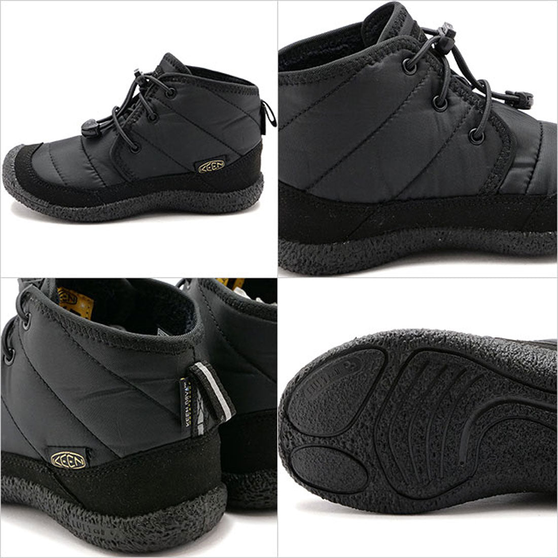 キーン KEEN K Children HOWSER II CHUKKA WP Black/Black [1025516] （Black/Black） Black/Black