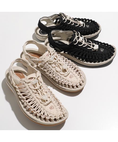 KEEN サンダル UNEEK CANVAS バンジーコード 軽量 （1028565/BLACK） 1028565/BLACK