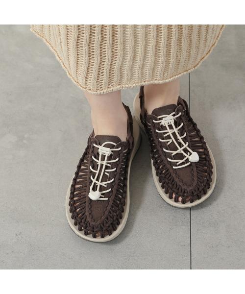 KEEN サンダル UNEEK W ユニーク 軽量 フラット （1027441/COFFEE/ブラウン） 1027441/COFFEE/ブラウン