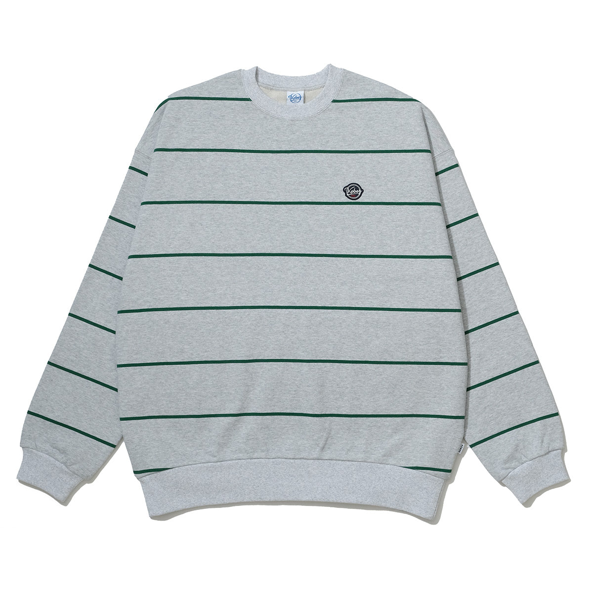 ケボズ KEBOZ BORDER SWEAT CREWNECK （HEATHER GRAY） HEATHER GRAY