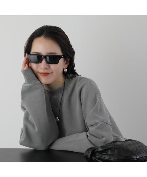 KENZO ブラック スクエア サングラス Kenzo Black Square Sunglasses KZ40118F Shiny Black Grey Lens Full