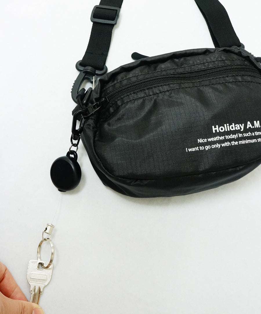 ホリデーエーエム Holiday A.M. バッグ ショルダーバッグ メンズ レディース 小さいサイズ キーリール ホリデーエーエム HolidayA.M. （BEIGE） BEIGE