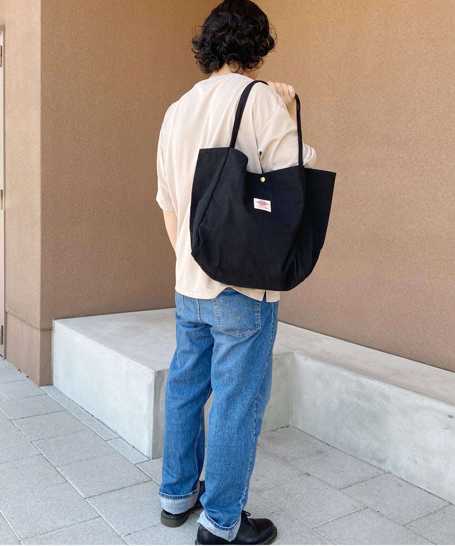 Holiday A.M. Bag Tote Bag Canvas Women's Men's Plain Cotton A4 Tote Holiday A.M.