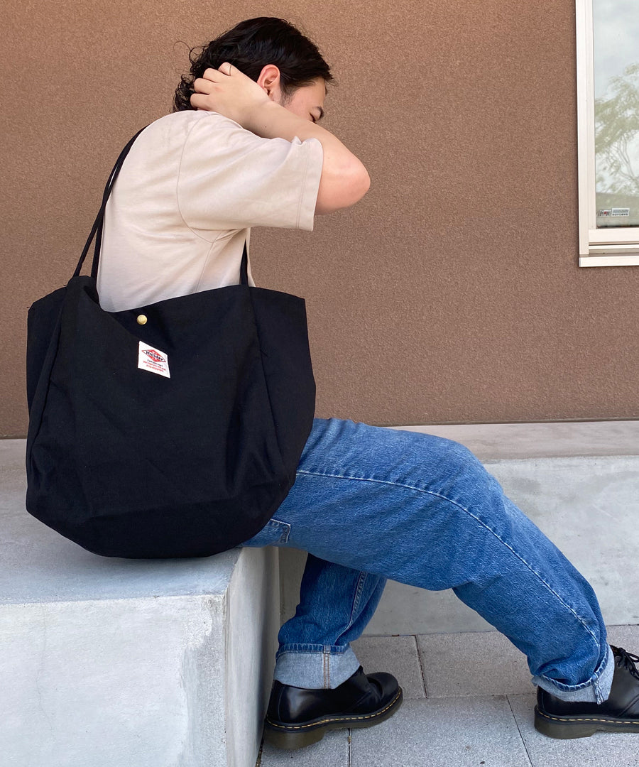 Holiday A.M. Bag Tote Bag Canvas Women's Men's Plain Cotton A4 Tote Holiday A.M.