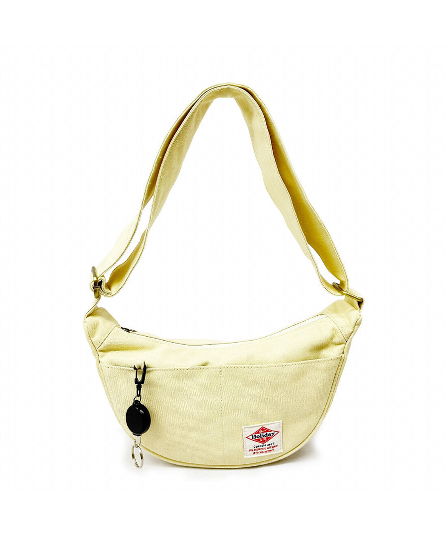 Holiday A.M. Shoulder Bag Women's Men's Key Reel Canvas Body Bag Holiday A.M.