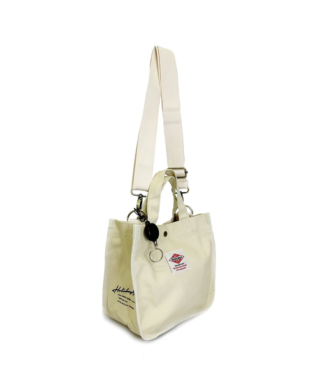 Holiday A.M. Bag Shoulder Bag Women's Men's Canvas Small Size Key Reel Holiday A.M.