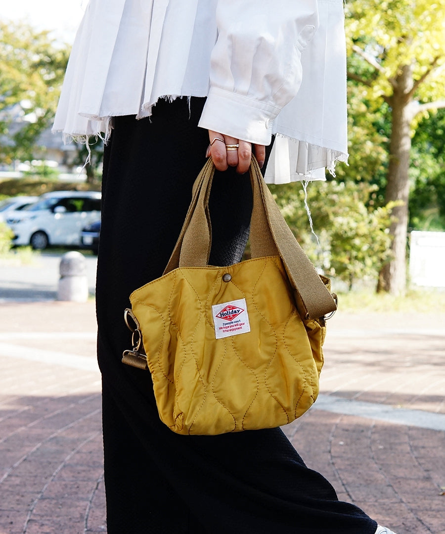 ホリデーエーエム Holiday A.M. バッグ ショルダーバッグ レディース メンズ キルティング 布 ホリデーエーエム HolidayA.M. （MUSTARD） MUSTARD