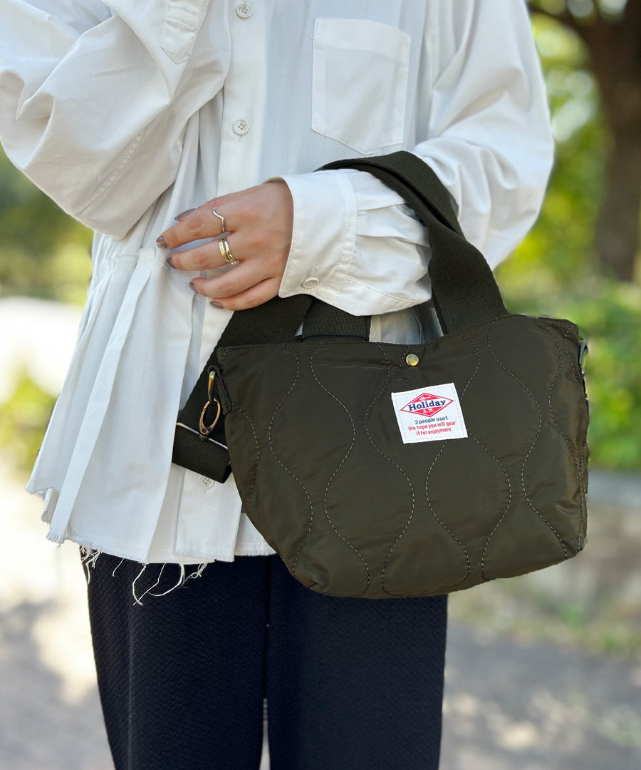 ホリデーエーエム Holiday A.M. バッグ ショルダーバッグ レディース メンズ キルティング 布 ホリデーエーエム HolidayA.M. （MUSTARD） MUSTARD