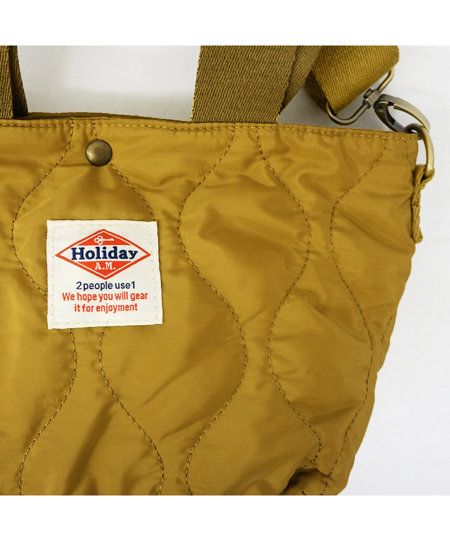 ホリデーエーエム Holiday A.M. バッグ ショルダーバッグ レディース メンズ キルティング 布 ホリデーエーエム HolidayA.M. （MUSTARD） MUSTARD