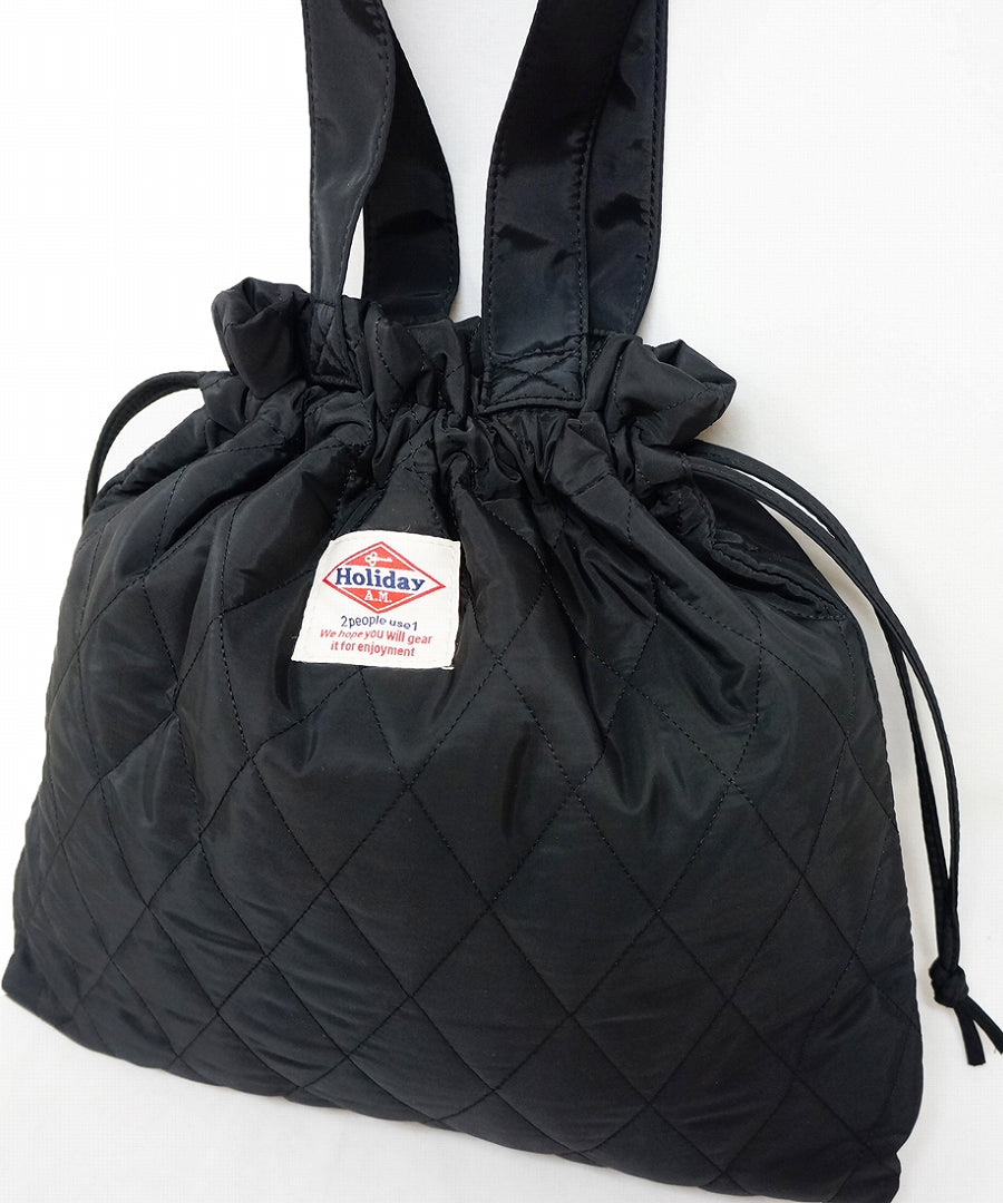 ホリデーエーエム Holiday A.M. バッグ トートバッグ メンズ レディース 巾着 キルティング 布 2WAY ホリデーエーエム HolidayA.M. （カーキ） カーキ
