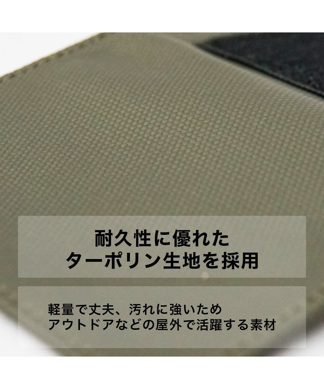 ホリデーエーエム Holiday A.M. ネックウォレット 財布 コインケース  ショルダー ウォレット 三つ折り財布 ネックポーチ ターポリン （BLACK） BLACK