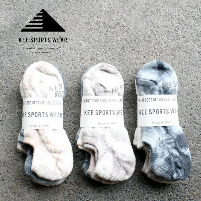 キースポーツKESPORT/STANDARSOCK（ベージュ/グレー/ブラック） ベージュ/グレー/ブラック