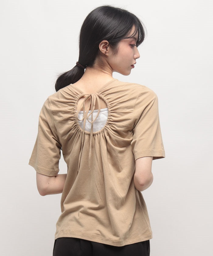 ケティ ketty 【KETTY】バックオープンハンソデTOPS