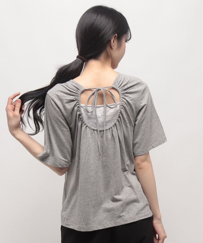 ケティ ketty 【KETTY】バックオープンハンソデTOPS