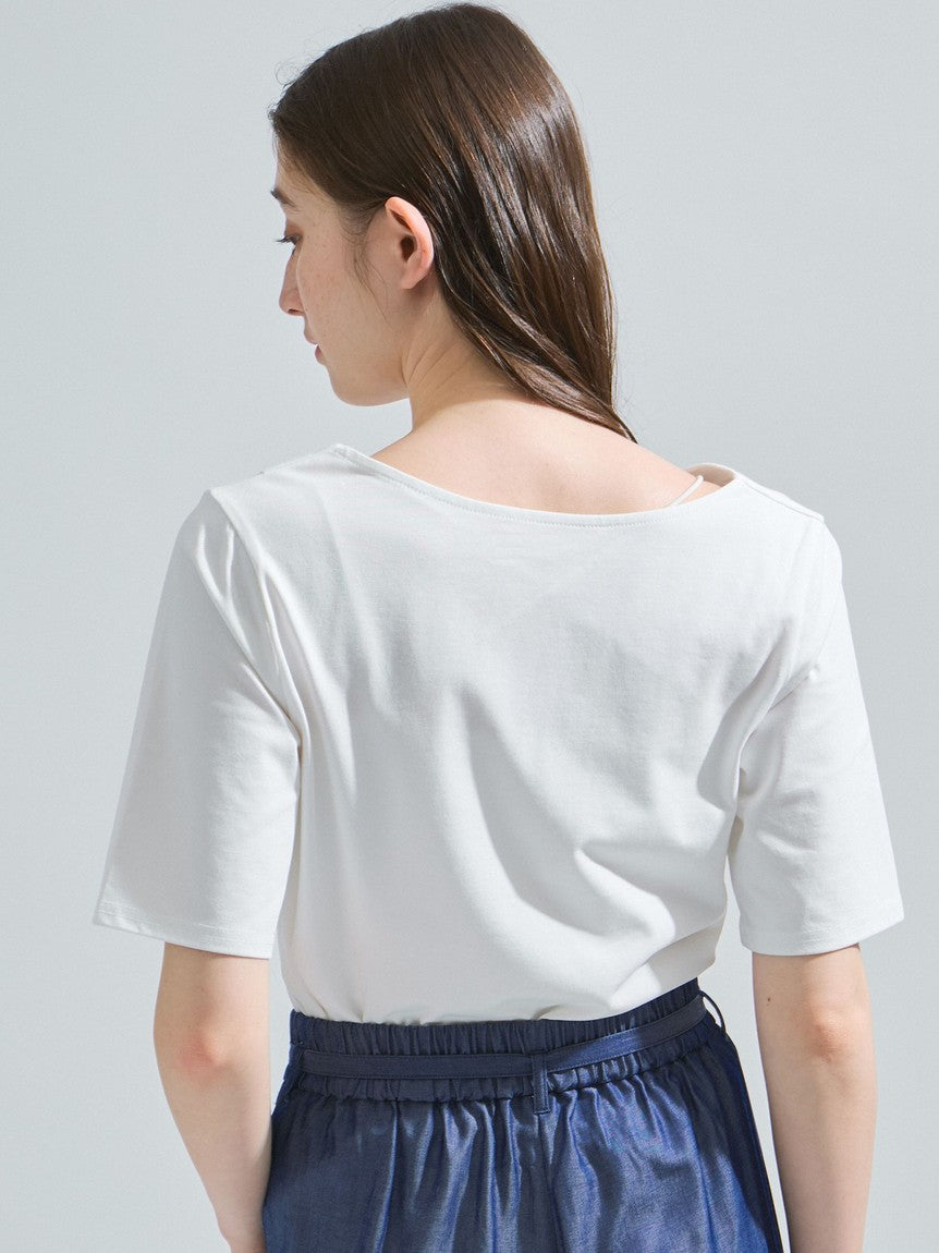 ケティ ketty カットドレープTシャツ≪洗濯機で洗える≫ （オフホワイト） オフホワイト
