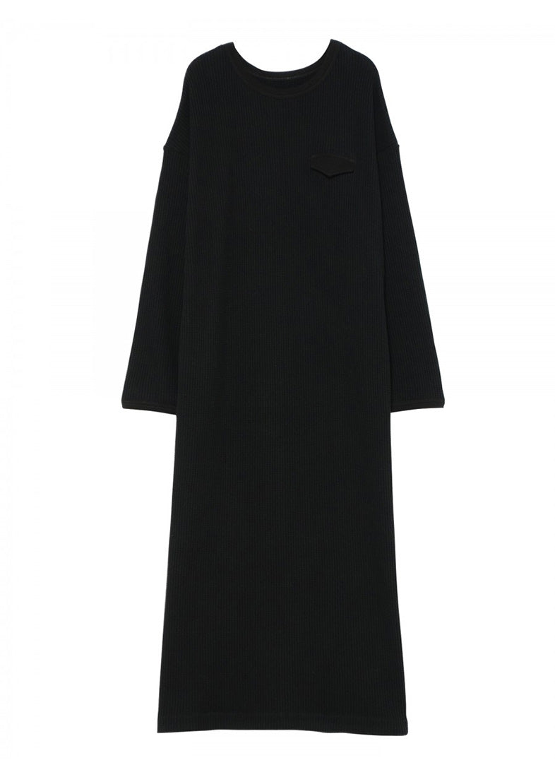 ケンテ KEnTe Thermal Long One Piece （BLACK） BLACK