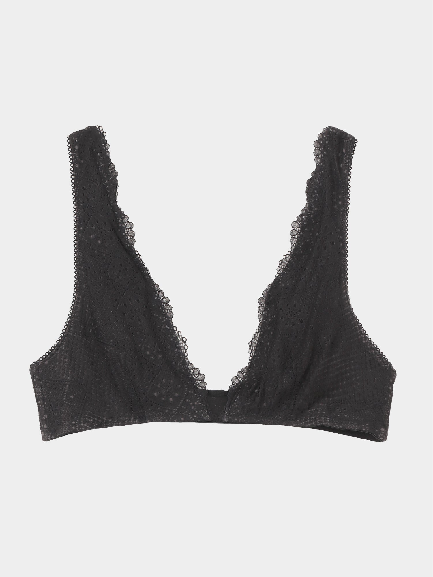 ケンテ KEnTe Scalloped Lace Bra （BLACK） BLACK