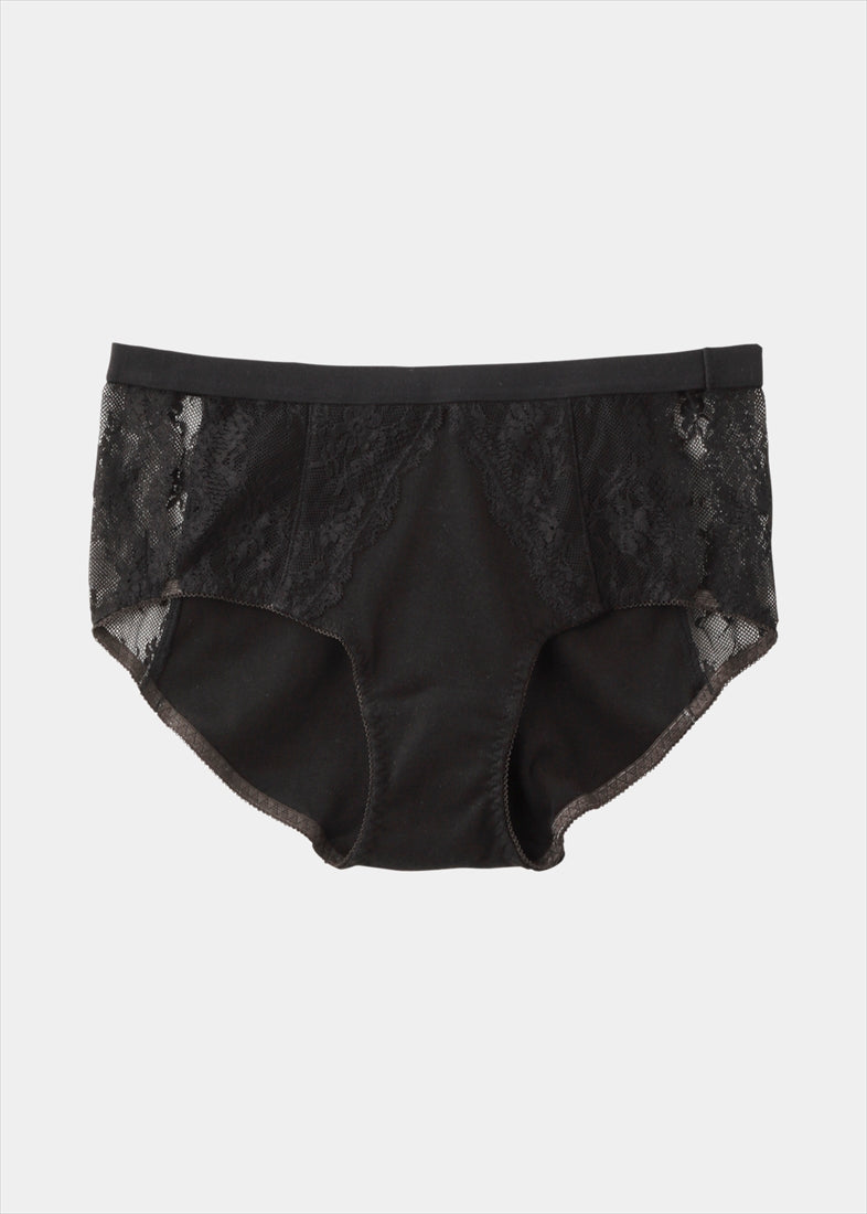 ケンテ KEnTe Basic Cotton Lace Shorts 【返品不可商品】 （BLACK） BLACK