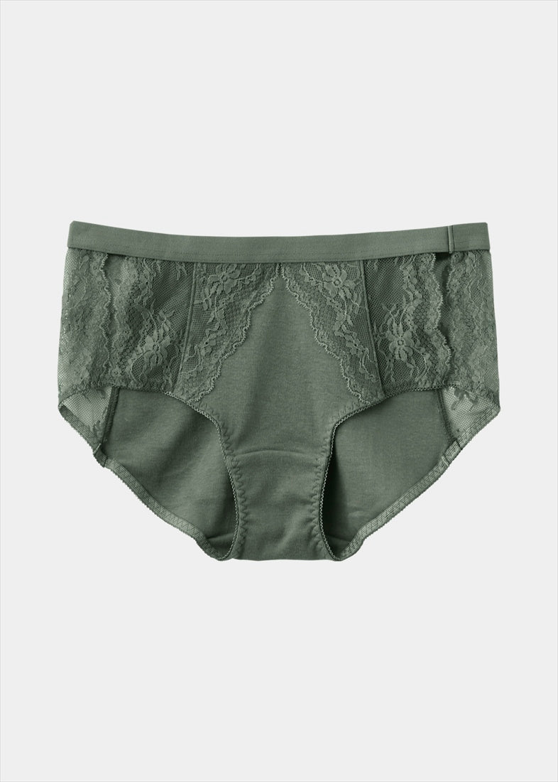 ケンテ KEnTe Basic Cotton Lace Shorts 【返品不可商品】 （KHAKI） KHAKI