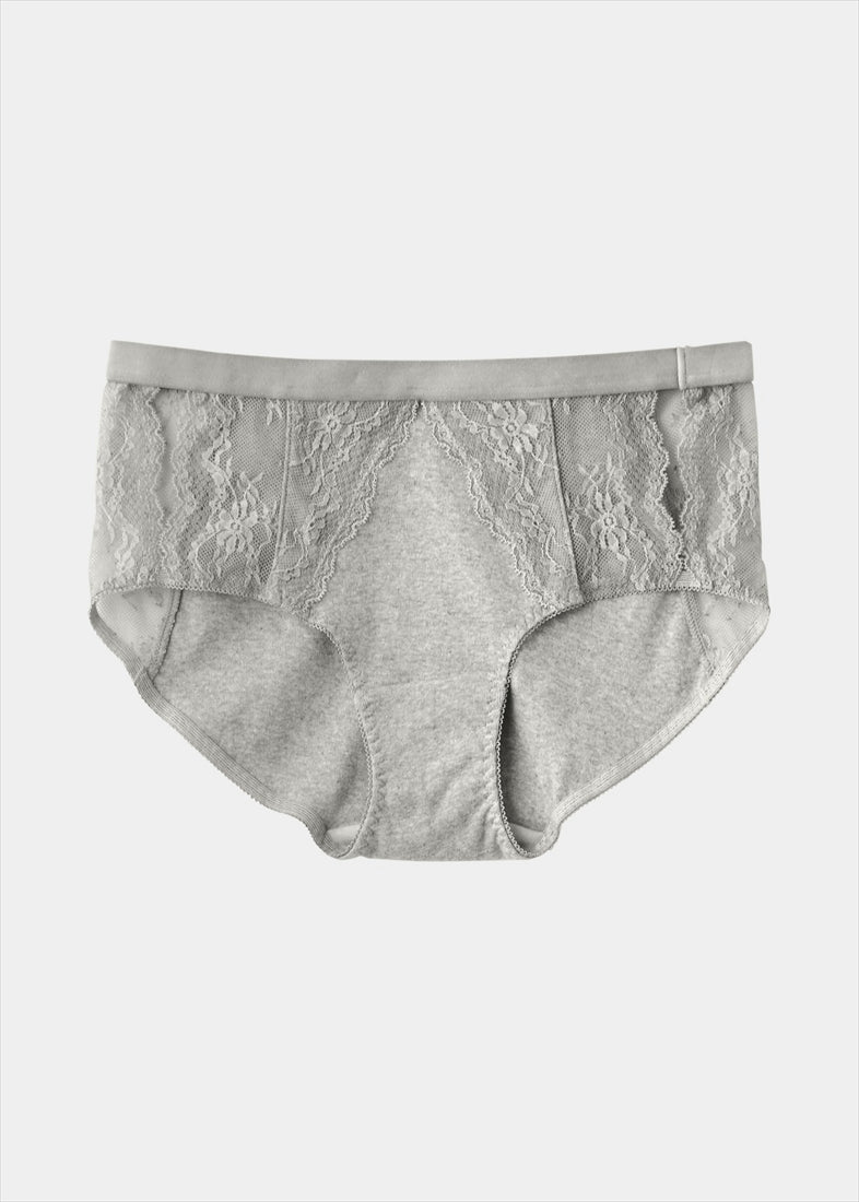 ケンテ KEnTe Basic Cotton Lace Shorts 【返品不可商品】 （GRAY） GRAY