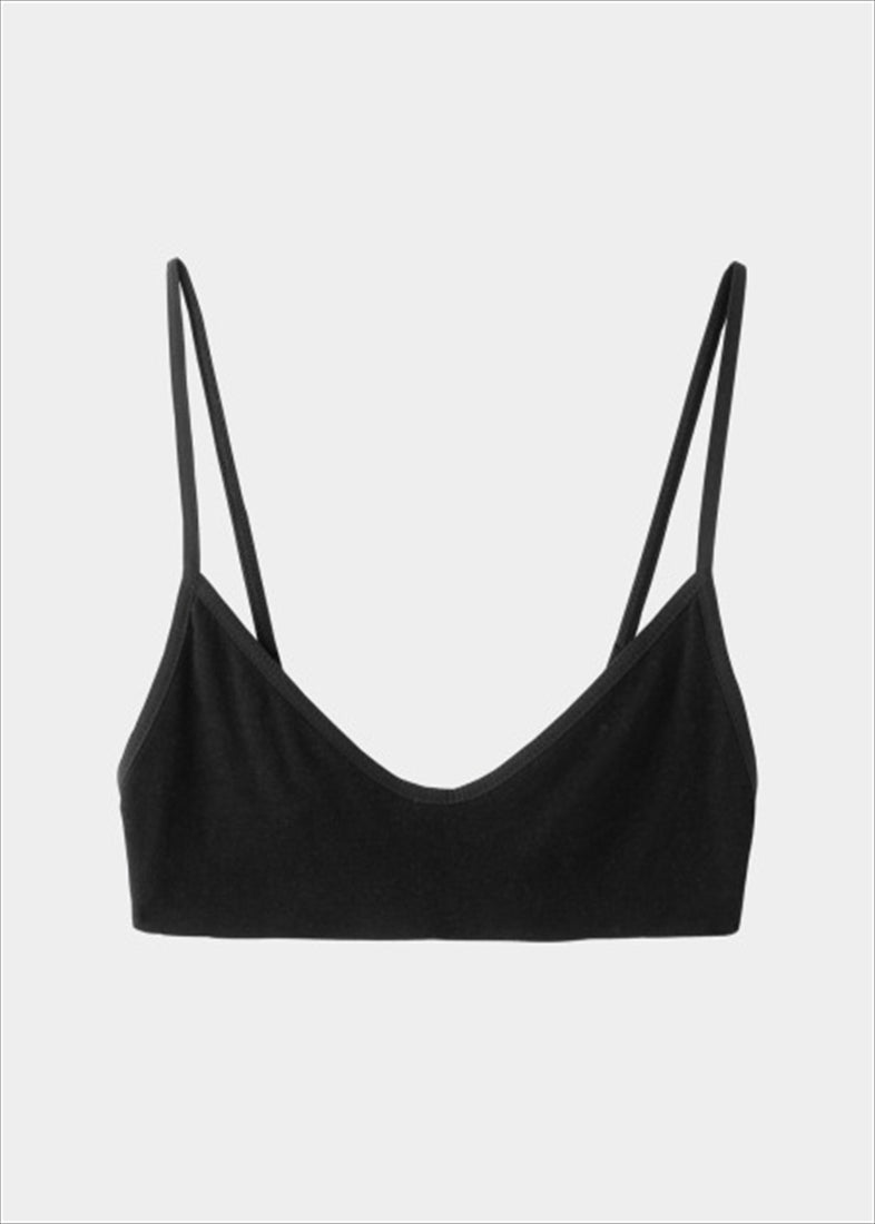 ケンテ KEnTe Basic Cotton Bra （BLACK） BLACK