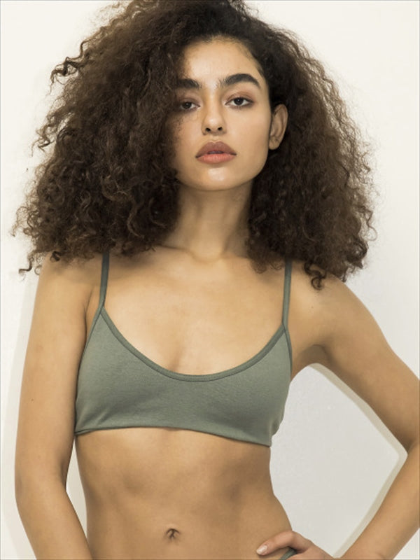 ケンテ KEnTe Basic Cotton Bra （BLACK） BLACK