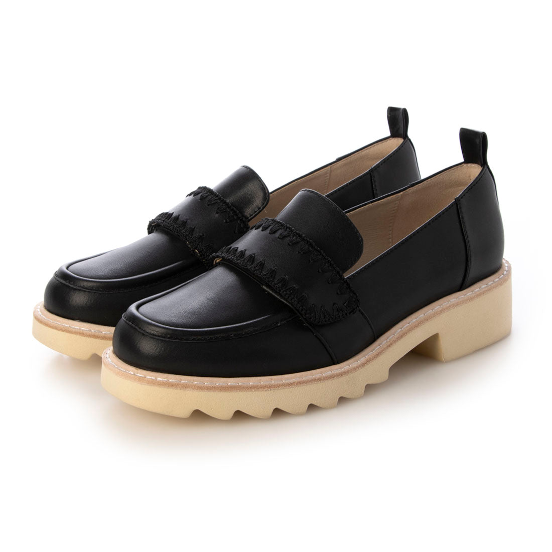 キスコ KISCO 厚底ローファー （BLK） BLK