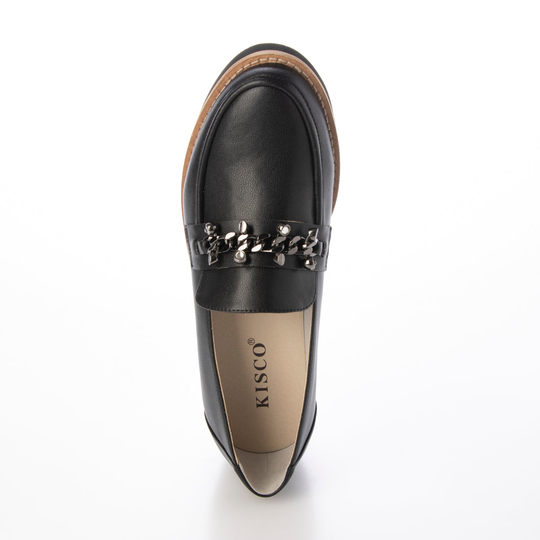 キスコ KISCO 飾り付きボリュームローファー （BLK） BLK