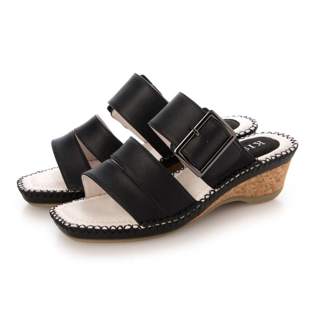 キスコ KISCO ベルトデザインサンダル （BLK） BLK