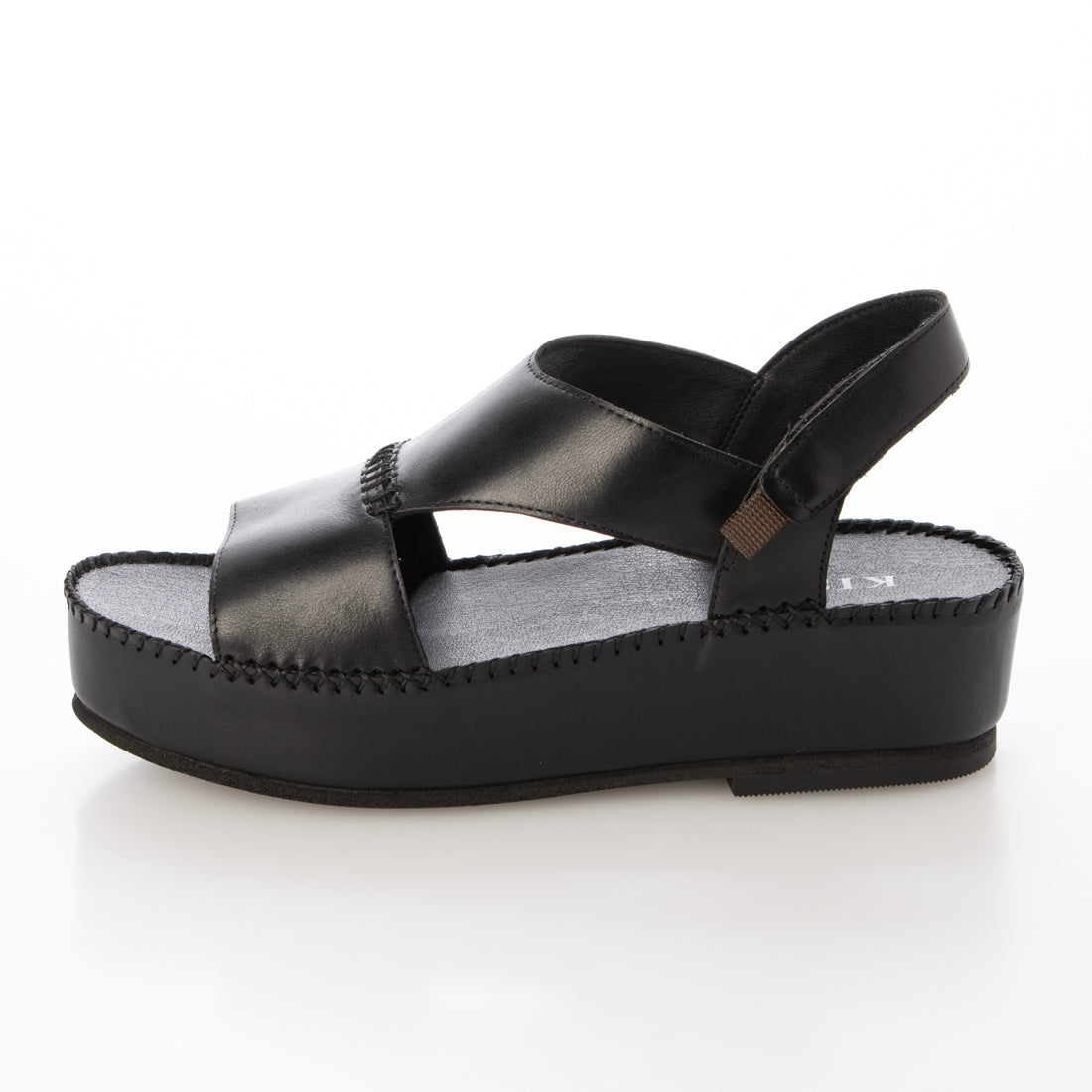 キスコ KISCO 厚底バックベルトサンダル （BLK） BLK