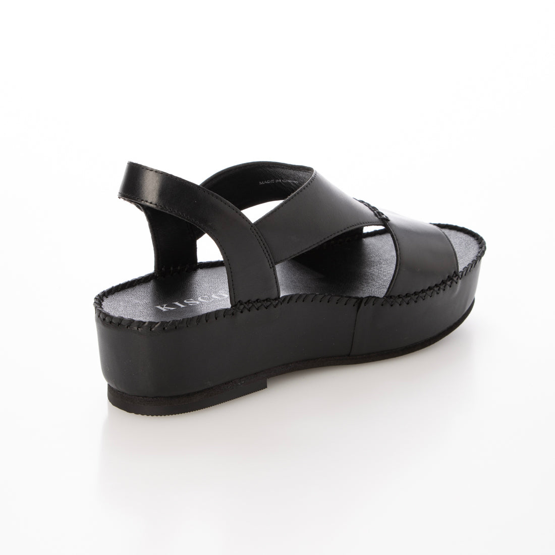 キスコ KISCO 厚底バックベルトサンダル （BLK） BLK