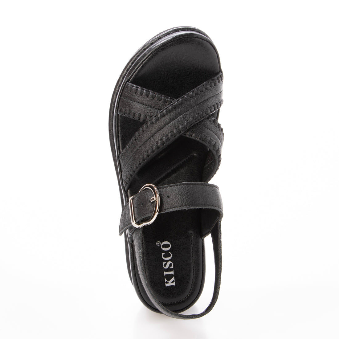 キスコ KISCO クロスベルトサンダル （BLK） BLK